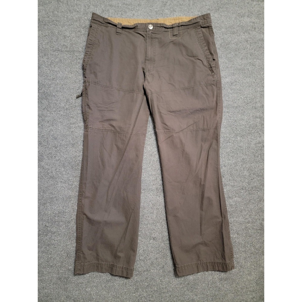 Columbia Pants Mens 38x32 Brown‎ Straight Leg Outdoor Hiking Cotton 111 AM8154
